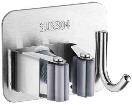 מתלה אוניברסלי נדבק מבית Bpatent - צבע כסף