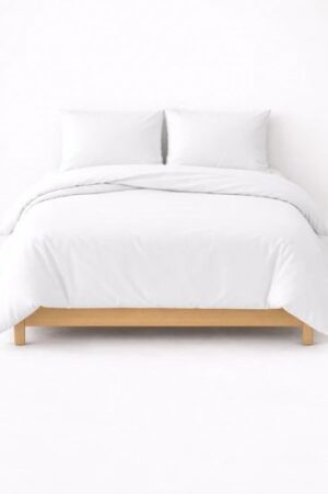 273707_b_1.jpg סט מצעים למיטה זוגית 100% כותנה 160X200 ס''מ קולקציית Ekko Cotton מבית Arige Gad - צבע לבן
