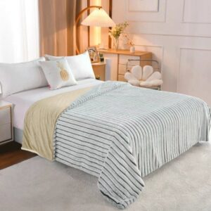 283323_b_1.jpg שמיכת חורף זוגית דמוי פרווה איכותית 200X220 ס''מ Arige Gad - צבע קרם