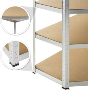 כוננית מתכת פינתית 5 קומות מבית Garden Top