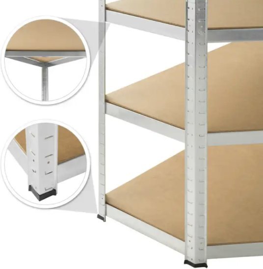 כוננית מתכת פינתית 5 קומות מבית Garden Top