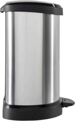 פח דוושה 15 ליטר דקו תוצרת כתר - כסוף