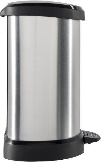 פח דוושה 15 ליטר דקו תוצרת כתר - כסוף