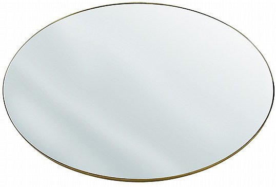 מראת תלייה אליפסה 70X120 ס''מ בעלת מסגרת מתכת דקה בגוון ברונזה - Star Shop