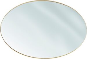 מראת תלייה אליפסה 70X140 ס''מ בעלת מסגרת מתכת דקה בגוון זהב - Star Shop