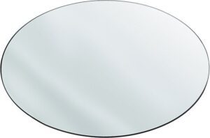 מראת תלייה אליפסה 70X120 ס''מ בעלת מסגרת מתכת דקה בגוון שחור - Star Shop