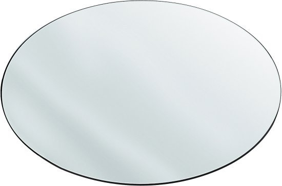 מראת תלייה אליפסה 65X100 ס''מ בעלת מסגרת מתכת דקה בגוון שחור - Star Shop