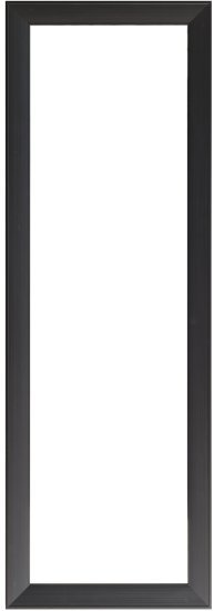 מראת תליה דגם אמי 110X40 ס''מ בעלת מסגרת בגוון שחור מט - Star Shop