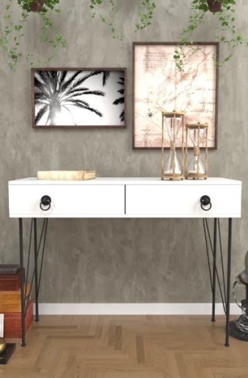 קונסולה 90X120X35 ס''מ דגם ASIA מבית Star Shop - צבע לבן