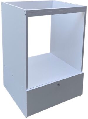 ארון שירות לתנור וכיריים בילט אין דגם Bazelet מבית Star Shop - לבן