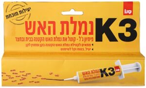 סנו - פיתיון ג'ל נמלת האש K3 - משקל 12 גרם