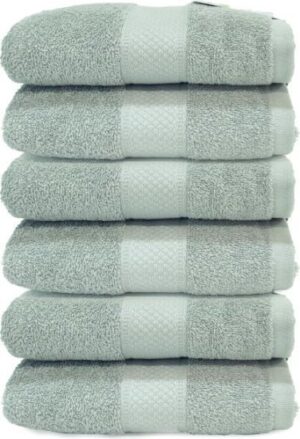 6 מגבות פנים 100% כותנה 50X85 ס''מ דגם Classic מבית Homestyle צבע ירוק