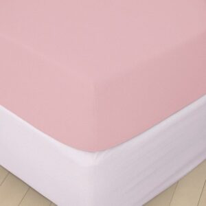 306956_b_1.jpg סדין ג'רסי 100% כותנה למיטה בגודל 180x200 ס''מ מבית Vardinon - ורוד בהיר