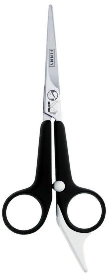 מספריים מקצועיים לשיער 13 ס''מ דגם Finny T-Hair מבית Kretzer Solingen - צבע שחור