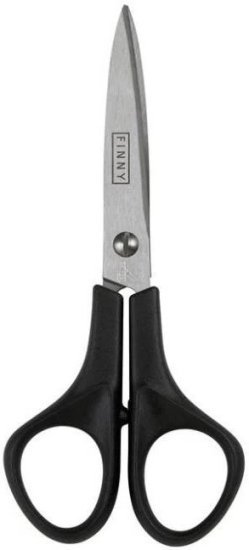 מספריים מקצועיים 15 ס''מ דגם Finny מבית Kretzer Solingen - צבע שחור מתאים ליד שמאל