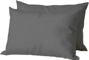 312630_b_1.jpg זוג ציפיות לכרית 100% כותנה 50x70 ס''מ קולקציית Ekko Cotton מבית Arige Gad - צבע אפור כהה