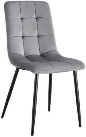 סט 4 כיסאות לפינת אוכל דגם Monaco מבית Ramos - צבע אפור כהה