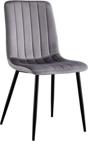 סט 4 כיסאות לפינת אוכל דגם Shahar מבית Ramos - צבע אפור כהה