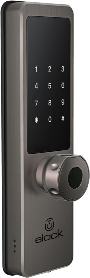 326421_b_1.jpg מנעול חכם לדלת הכניסה Wize Pro מבית Elock עם נעילת בריחים אוטומטית - צבע אפור