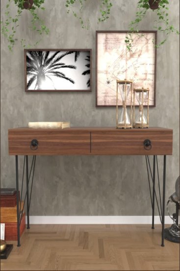 קונסולה 90X120X35 ס''מ דגם ASIA מבית Star Shop - צבע אגוז