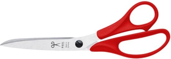 מספריים מקצועיים לשימוש ביתי באורך 218 מ''מ Paul - צבע אדום