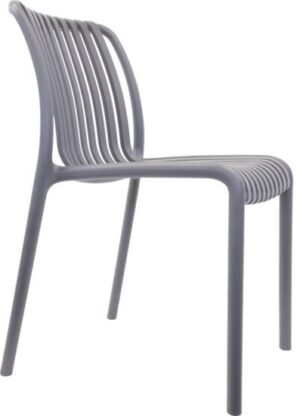 כיסא לגינה ולבית Mira PP-902 - צבע אפור בהיר