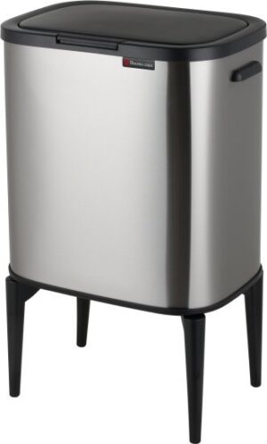 פח אשפה בנפח 33 ליטר דגם Calabria מבית Buona Casa - צבע כסוף מטאלי