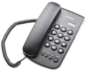 טלפון DECT חוטי Hyundai HDT-2400B - צבע שחור
