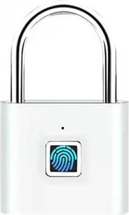 341800_b_1.jpg מנעול תליה חכם עם טביעת אצבע Quick מבית Elock - צבע ניקל