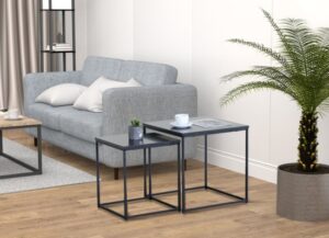 342292_b_1.jpg זוג שולחנות צד קפה לסלון דגם AMIT מבית Star Shop - צבע שחור שיש