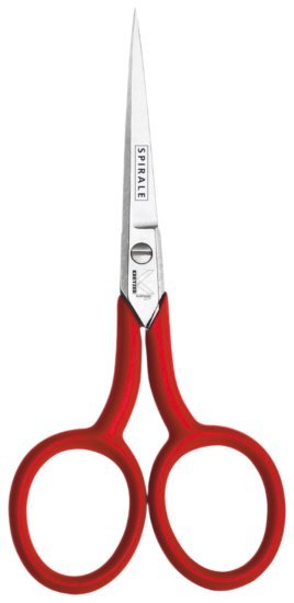 מספריים מחודדים לרקמה 13 ס''מ דגם Spirale מבית Kretzer Solingen - צבע אדום