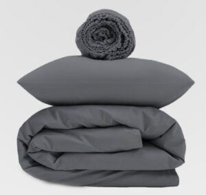 343622_b_1.jpg סט מצעים למיטה זוגית 160X200 ס''מ קולקציית במבוק Arige Gad - צבע אפור כהה