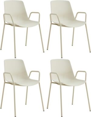 4 כיסאות לפינת אוכל דגם דבלין Ramos - צבע בז'