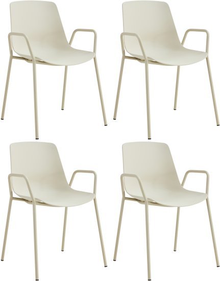 4 כיסאות לפינת אוכל דגם דבלין Ramos - צבע בז'