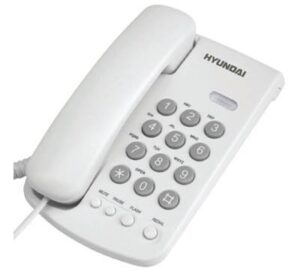 טלפון DECT חוטי Hyundai HDT-2400W - צבע לבן