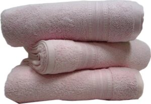 355941_b_1.jpg סט 3 מגבות רחצה 100% כותנה 90x140 ס''מ קולקציית דניאלl מבית Arige Gad - צבע ורוד