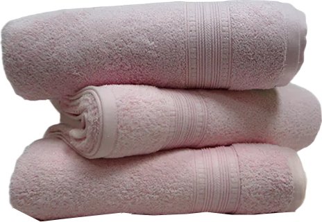 סט 3 מגבות רחצה 100% כותנה 90x140 ס''מ קולקציית דניאלl מבית Arige Gad - צבע ורוד
