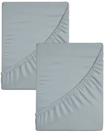 זוג סדינים ג'רסי 100% כותנה 70x130 ס''מ מבית Homestyle - כחול אקווה