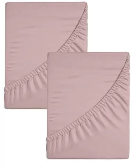 357389_b_1.jpg זוג סדינים ג'רסי 100% כותנה 70x130 ס''מ מבית Homestyle - ורוד