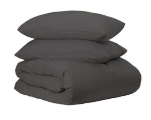 360022_b_1.jpg סט מצעים חלקי ג'רסי 100% כותנה 90x200 ס''מ מבית Homestyle - אפור כהה