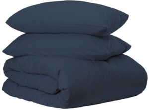 360053_b_1.jpg סט מצעים חלקי ג'רסי 100% כותנה 120x200 ס''מ מבית Homestyle - כחול נייבי