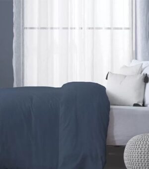 360120_b_1.jpg ציפה לשמיכה זוגית ג'רסי 100% כותנה 200x220 ס''מ מבית Homestyle - כחול נייבי