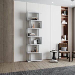 כוורת אחסון זיגזג 6 תאים דגם Rakefet מבית Tudo Design - צבע לבן