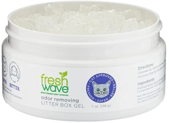 ג'ל להעלמת ריחות רעים בארגזי חול לחתולים מבית Fresh Wave
