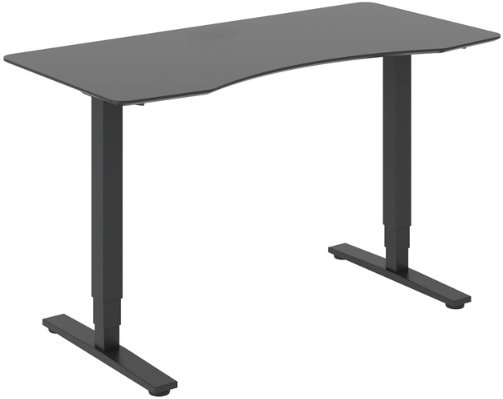 שולחן פניאומטי מתכוונן דגם Poco מבית Keisar - בגודל 105x70 ס''מ - צבע שחור