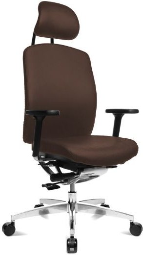 כיסא מנהלים אורטופדי דגם AluMedic 20 מבית Keisar - צבע בורדו