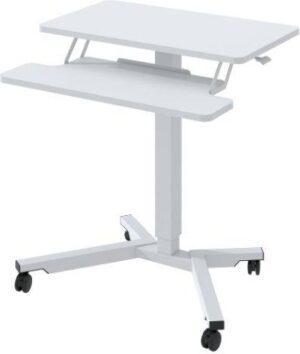 שולחן פניאומטי מתכוונן דגם Mini Two מבית Keisar - צבע לבן