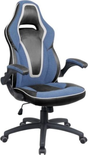 כיסא גיימינג דגם XP22 מבית Dr.Gav - צבע כחול / לבן