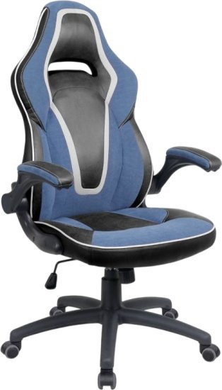 כיסא גיימינג דגם XP22 מבית Dr.Gav - צבע כחול / לבן
