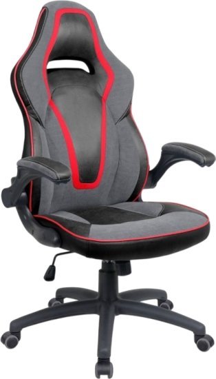 כיסא גיימינג דגם XP22 מבית Dr.Gav - צבע אפור / אדום